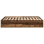 Casa si Gradina - Mobilier - Paturi si accesorii - Paturi - Cadru de pat fara saltea Lemn vechi 120x190cm Lemn prelucrat - Infinity.ro
