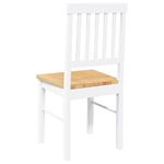 Casa si Gradina - Mobilier - Scaune si fotolii - Scaune - Scaune de sufragerie 2 buc Cauciuc din lemn masiv alb - Infinity.ro