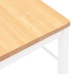 Casa si Gradina - Mobilier - Scaune si fotolii - Scaune - Scaune de sufragerie 2 buc Cauciuc din lemn masiv alb - Infinity.ro