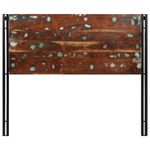 Casa si Gradina - Mobilier - Paturi si accesorii - Accesorii paturi - Tablie de pat 120 cm lemn masiv recuperat si fier - Infinity.ro