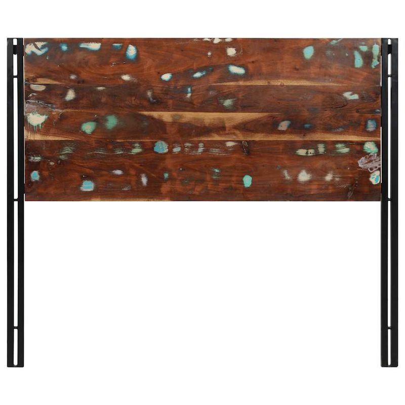 Casa si Gradina - Mobilier - Paturi si accesorii - Accesorii paturi - Tablie de pat 120 cm lemn masiv recuperat si fier - Infinity.ro