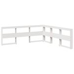 Casa si Gradina - Mobilier - Paturi si accesorii - Paturi - Pat cu biblioteca fara saltea, 180x200 cm, lemn masiv de pin - Infinity.ro
