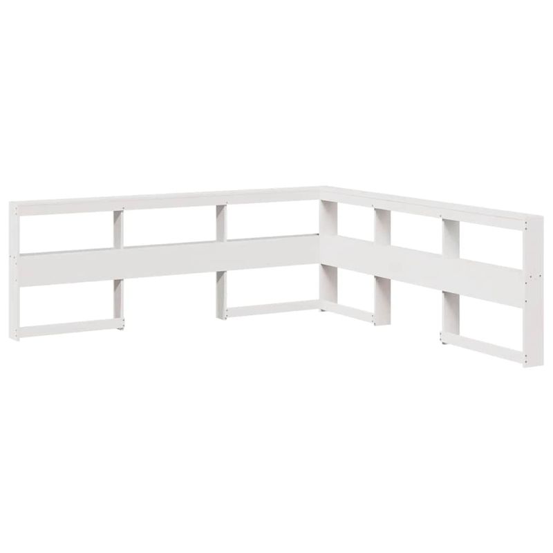 Casa si Gradina - Mobilier - Paturi si accesorii - Paturi - Pat cu biblioteca fara saltea, 180x200 cm, lemn masiv de pin - Infinity.ro