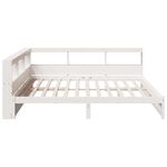 Casa si Gradina - Mobilier - Paturi si accesorii - Paturi - Pat cu biblioteca fara saltea, 180x200 cm, lemn masiv de pin - Infinity.ro