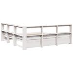Casa si Gradina - Mobilier - Paturi si accesorii - Paturi - Pat cu biblioteca fara saltea, 180x200 cm, lemn masiv de pin - Infinity.ro