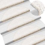 Casa si Gradina - Textile si covoare - Covoare - Covoare casa - Covorase scara 30 buc alb 56x17x3 cm - Infinity.ro