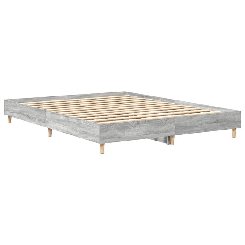 Casa si Gradina - Mobilier - Paturi si accesorii - Paturi - Cadru de pat fara saltea Gri Sonoma 150x200 cm Lemn prelucrat - Infinity.ro