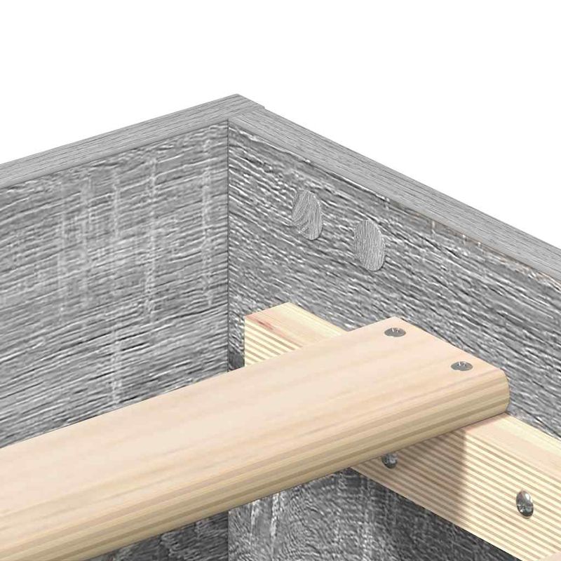 Casa si Gradina - Mobilier - Paturi si accesorii - Paturi - Cadru de pat fara saltea Gri Sonoma 150x200 cm Lemn prelucrat - Infinity.ro