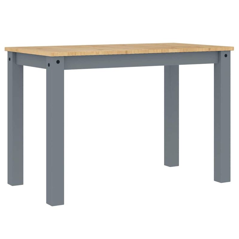 Casa si Gradina - Mobilier - Seturi de mobilier - Seturi mese si scaune - Set de sufragerie din 4 piese Panama din lemn masiv de pin gri, lungime 117 cm - Infinity.ro