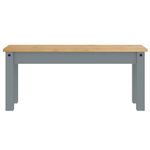 Casa si Gradina - Mobilier - Seturi de mobilier - Seturi mese si scaune - Set de sufragerie din 4 piese Panama din lemn masiv de pin gri, lungime 117 cm - Infinity.ro