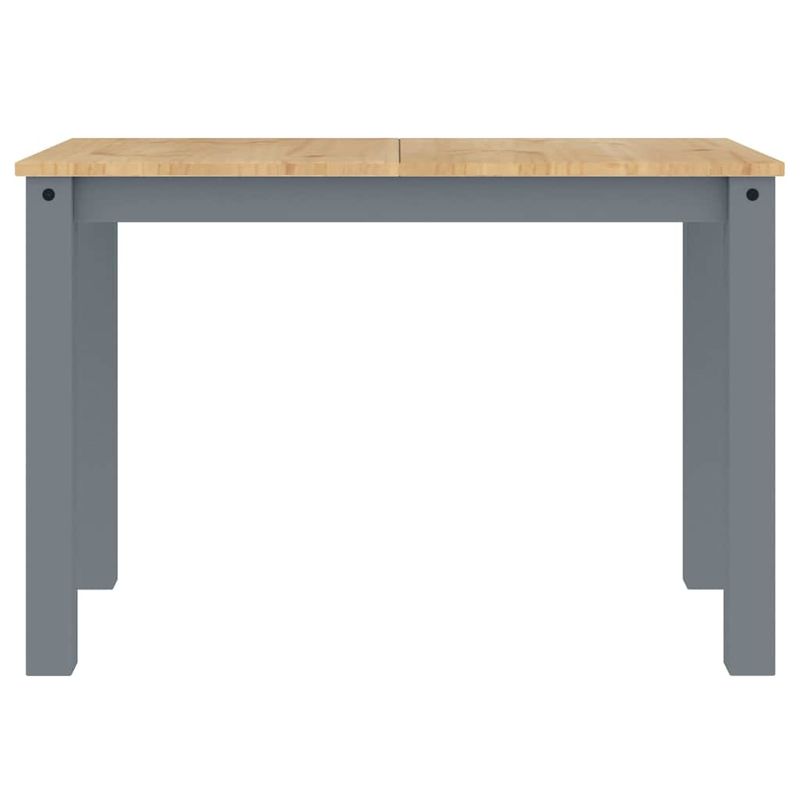 Casa si Gradina - Mobilier - Seturi de mobilier - Seturi mese si scaune - Set de sufragerie din 4 piese Panama din lemn masiv de pin gri, lungime 117 cm - Infinity.ro
