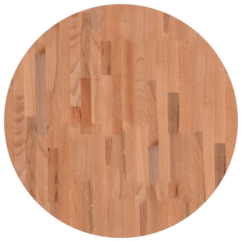 Casa si Gradina - Mobilier - Feronerie si accesorii mobila - Blat de masa rotund, diametru 70x2,5 cm, lemn masiv de fag, maro - Infinity.ro