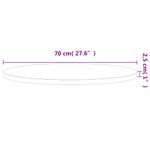 Casa si Gradina - Mobilier - Feronerie si accesorii mobila - Blat de masa rotund, diametru 70x2,5 cm, lemn masiv de fag, maro - Infinity.ro