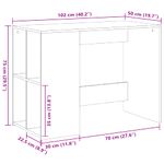 Casa si Gradina - Mobilier - Mese si birouri - Birouri - Birou, negru, 102x50x75 cm, lemn prelucrat - Infinity.ro