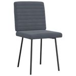Casa si Gradina - Mobilier - Scaune si fotolii - Scaune - Scaune de bucatarie, 4 buc., gri inchis, catifea - Infinity.ro