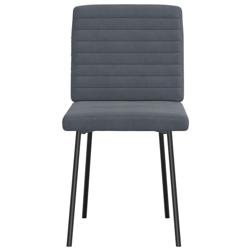 Casa si Gradina - Mobilier - Scaune si fotolii - Scaune - Scaune de bucatarie, 4 buc., gri inchis, catifea - Infinity.ro