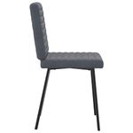 Casa si Gradina - Mobilier - Scaune si fotolii - Scaune - Scaune de bucatarie, 4 buc., gri inchis, catifea - Infinity.ro