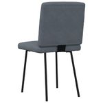 Casa si Gradina - Mobilier - Scaune si fotolii - Scaune - Scaune de bucatarie, 4 buc., gri inchis, catifea - Infinity.ro