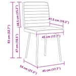 Casa si Gradina - Mobilier - Scaune si fotolii - Scaune - Scaune de bucatarie, 4 buc., gri inchis, catifea - Infinity.ro