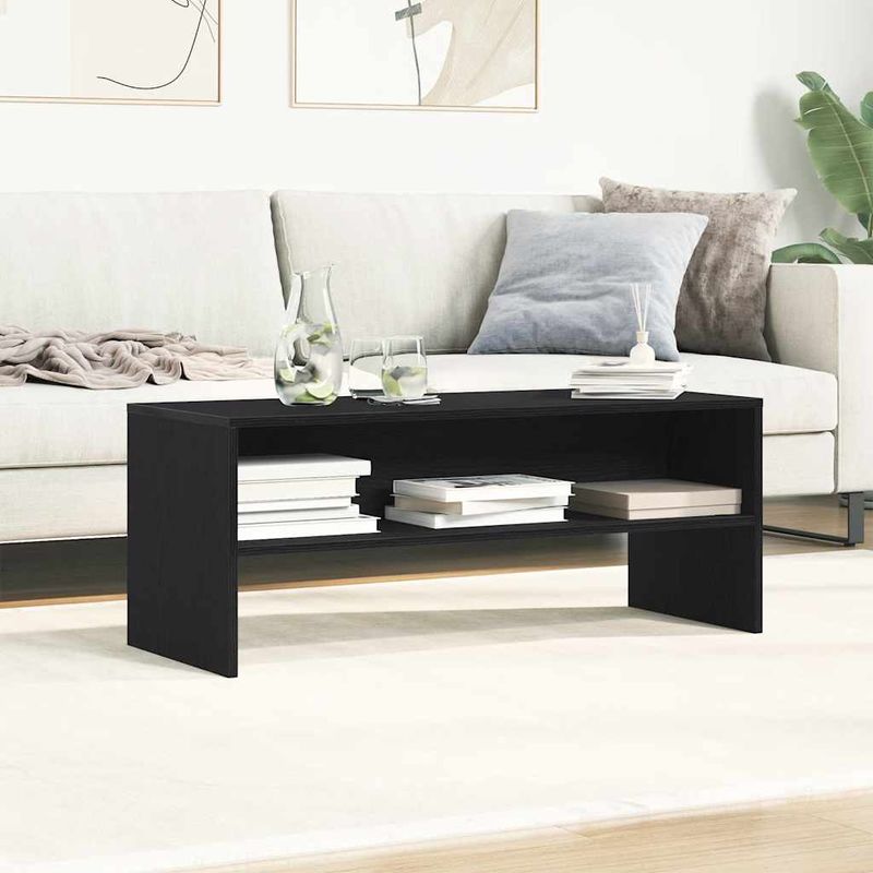 Casa si Gradina - Mobilier - Comode si corpuri - Comode - Dulap TV Stejar Negru 100x40x40 cm Lemn prelucrat - Infinity.ro