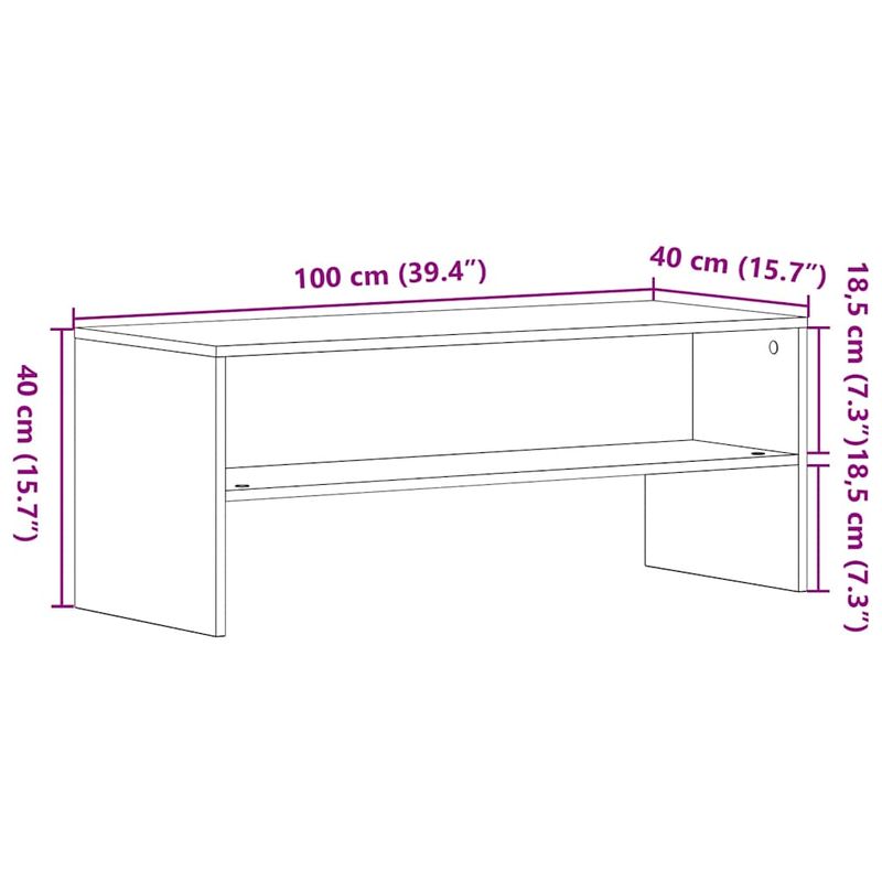 Casa si Gradina - Mobilier - Comode si corpuri - Comode - Dulap TV Stejar Negru 100x40x40 cm Lemn prelucrat - Infinity.ro