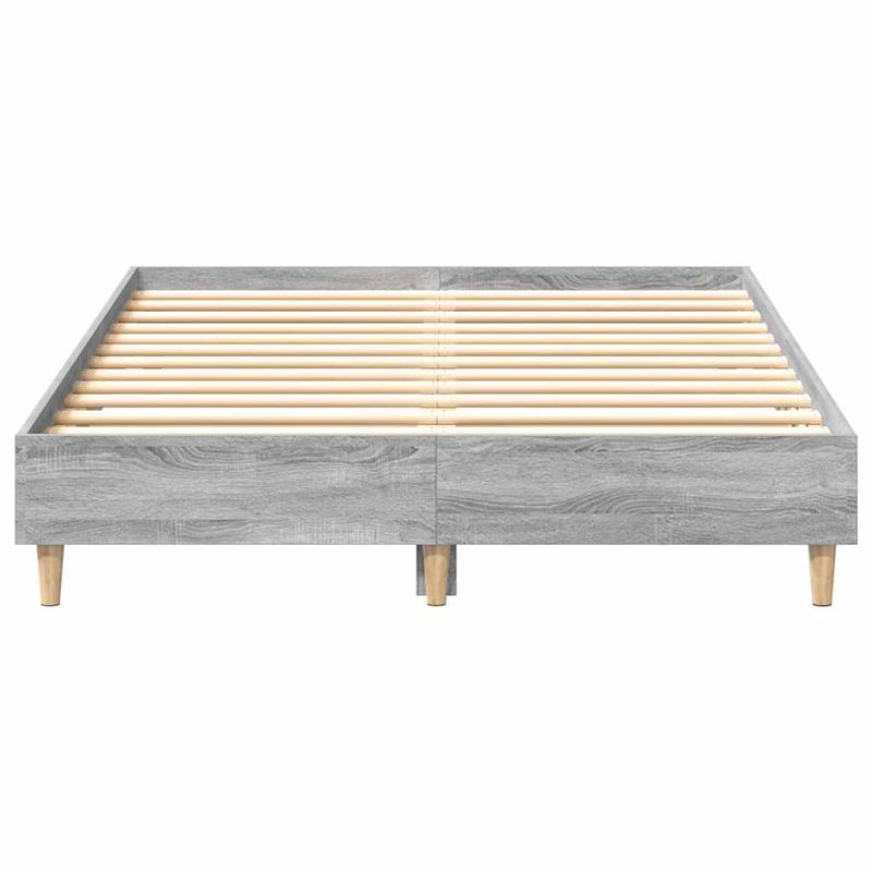 Casa si Gradina - Mobilier - Paturi si accesorii - Paturi - Cadru de pat fara saltea Gri Sonoma 140x190 cm lemn prelucrat - Infinity.ro