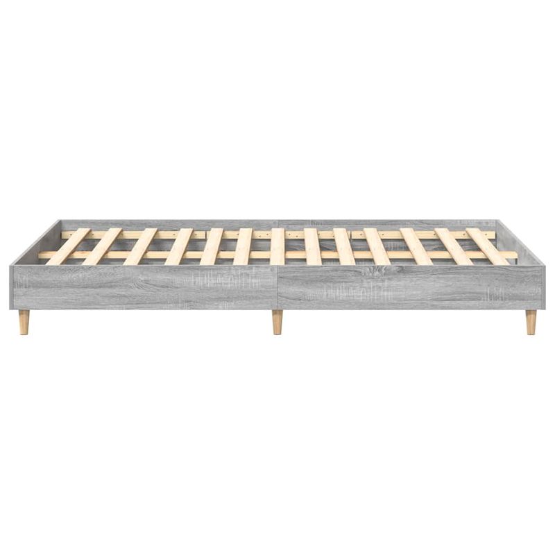 Casa si Gradina - Mobilier - Paturi si accesorii - Paturi - Cadru de pat fara saltea Gri Sonoma 140x190 cm lemn prelucrat - Infinity.ro