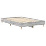 Casa si Gradina - Mobilier - Paturi si accesorii - Paturi - Cadru de pat fara saltea Gri Sonoma 140x190 cm lemn prelucrat - Infinity.ro