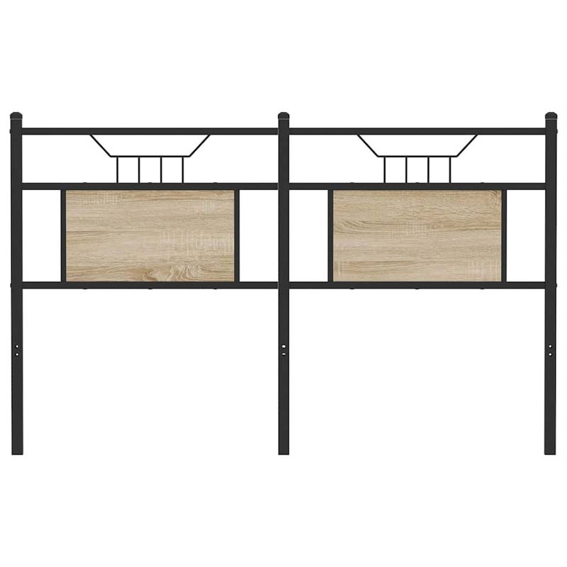 Casa si Gradina - Mobilier - Paturi si accesorii - Accesorii paturi - Tablie de pat din Stejar Sonoma 150 cm Lemn prelucrat si otel - Infinity.ro