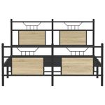 Casa si Gradina - Mobilier - Paturi si accesorii - Paturi - Cadru pat fara saltea stejar sonoma 140x200 cm lemn prelucrat - Infinity.ro