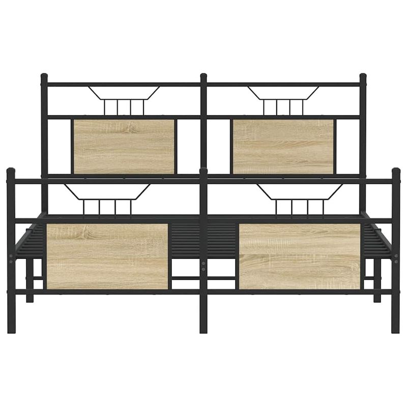 Casa si Gradina - Mobilier - Paturi si accesorii - Paturi - Cadru pat fara saltea stejar sonoma 140x200 cm lemn prelucrat - Infinity.ro
