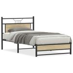 Casa si Gradina - Mobilier - Paturi si accesorii - Paturi - Cadru pat fara saltea, stejar sonoma 100x190 cm lemn prelucrat - Infinity.ro