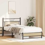 Casa si Gradina - Mobilier - Paturi si accesorii - Paturi - Cadru pat fara saltea, stejar sonoma 100x190 cm lemn prelucrat - Infinity.ro