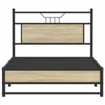 Casa si Gradina - Mobilier - Paturi si accesorii - Paturi - Cadru pat fara saltea, stejar sonoma 100x190 cm lemn prelucrat - Infinity.ro