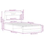 Casa si Gradina - Mobilier - Paturi si accesorii - Paturi - Cadru pat fara saltea, stejar sonoma 100x190 cm lemn prelucrat - Infinity.ro