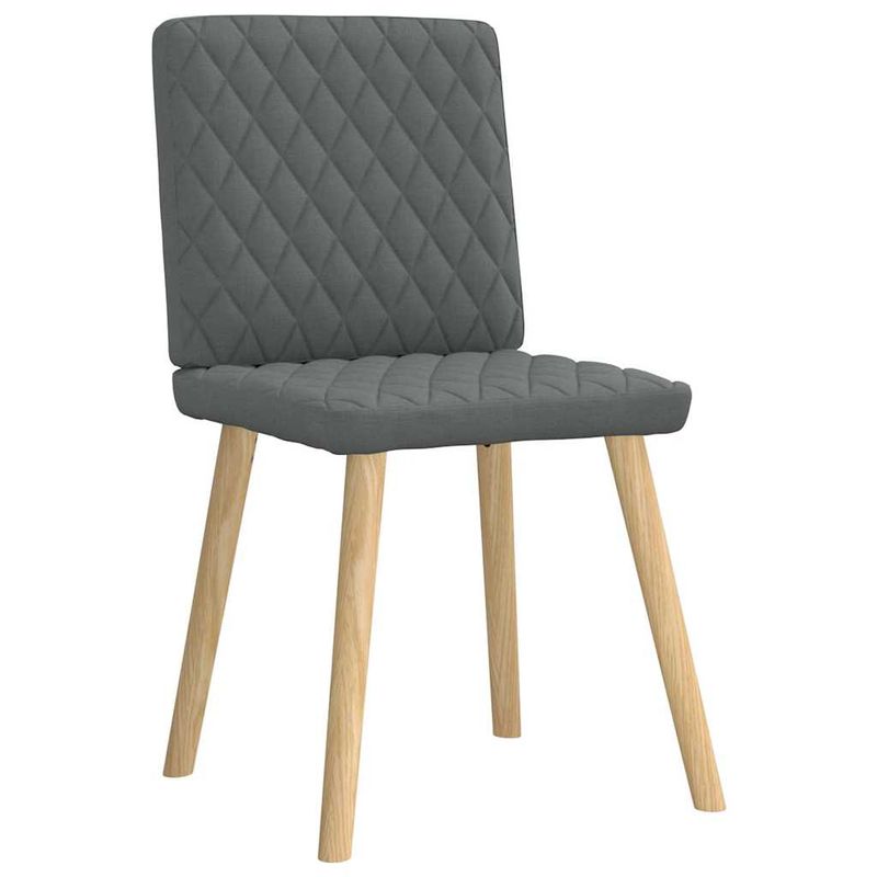 Casa si Gradina - Mobilier - Scaune si fotolii - Scaune - Scaune de bucatarie pivotante, 4 buc., gri inchis, textil - Infinity.ro