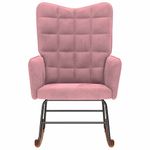 Casa si Gradina - Gradina si terasa - Balansoare si hamace - Balansoare - Scaun balansoar, roz, catifea - Infinity.ro