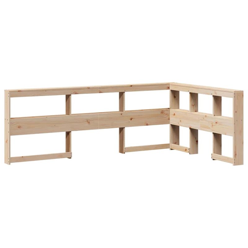 Casa si Gradina - Mobilier - Paturi si accesorii - Paturi - Pat cu biblioteca fara saltea, 120x200 cm, lemn masiv de pin - Infinity.ro