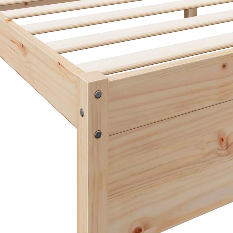 Casa si Gradina - Mobilier - Paturi si accesorii - Paturi - Pat cu biblioteca fara saltea, 120x200 cm, lemn masiv de pin - Infinity.ro