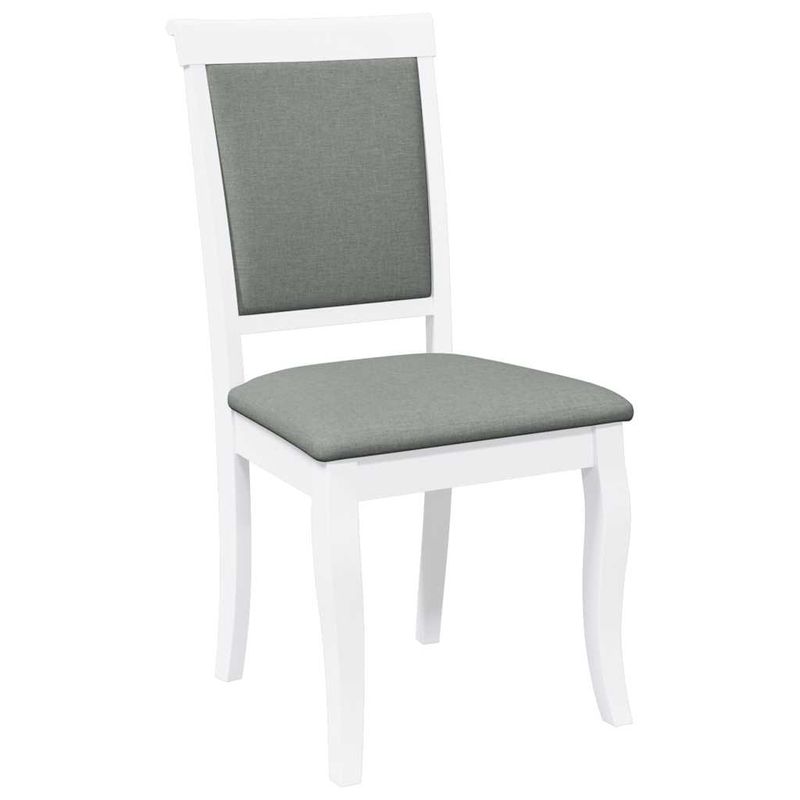 Casa si Gradina - Mobilier - Scaune si fotolii - Scaune - Scaune de sufragerie cu perne 2 buc cauciuc din lemn masiv alb - Infinity.ro