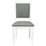 Casa si Gradina - Mobilier - Scaune si fotolii - Scaune - Scaune de sufragerie cu perne 2 buc cauciuc din lemn masiv alb - Infinity.ro