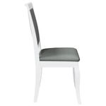 Casa si Gradina - Mobilier - Scaune si fotolii - Scaune - Scaune de sufragerie cu perne 2 buc cauciuc din lemn masiv alb - Infinity.ro