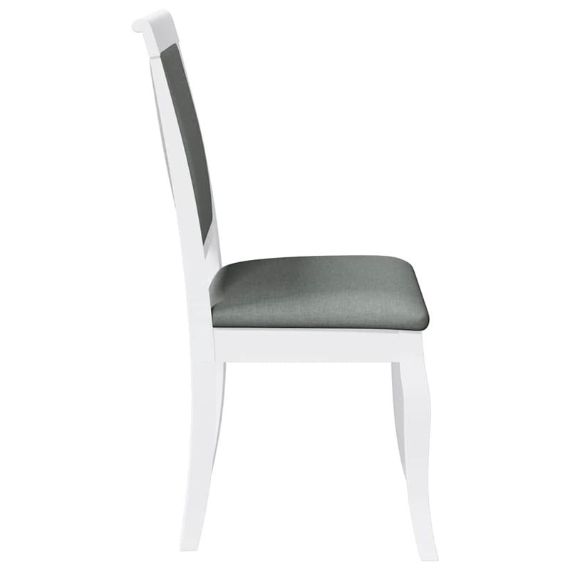 Casa si Gradina - Mobilier - Scaune si fotolii - Scaune - Scaune de sufragerie cu perne 2 buc cauciuc din lemn masiv alb - Infinity.ro