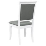 Casa si Gradina - Mobilier - Scaune si fotolii - Scaune - Scaune de sufragerie cu perne 2 buc cauciuc din lemn masiv alb - Infinity.ro