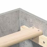 Casa si Gradina - Mobilier - Paturi si accesorii - Paturi - Cadru de pat fara saltea Gri beton 200x200 cm Lemn prelucrat - Infinity.ro