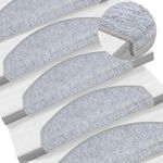 Casa si Gradina - Textile si covoare - Covoare - Covoare casa - Covorase scara 30 buc gri deschis 65x24x4 cm - Infinity.ro