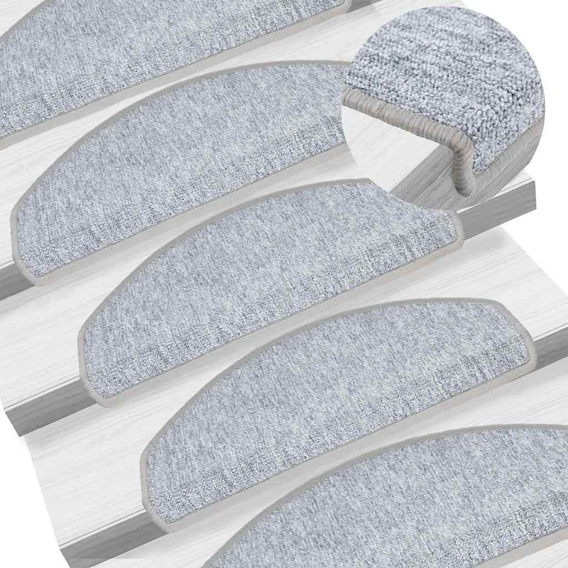 Casa si Gradina - Textile si covoare - Covoare - Covoare casa - Covorase scara 30 buc gri deschis 65x24x4 cm - Infinity.ro