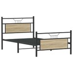 Casa si Gradina - Mobilier - Paturi si accesorii - Paturi - Cadru pat fara saltea stejar sonoma 100x200 cm lemn prelucrat - Infinity.ro