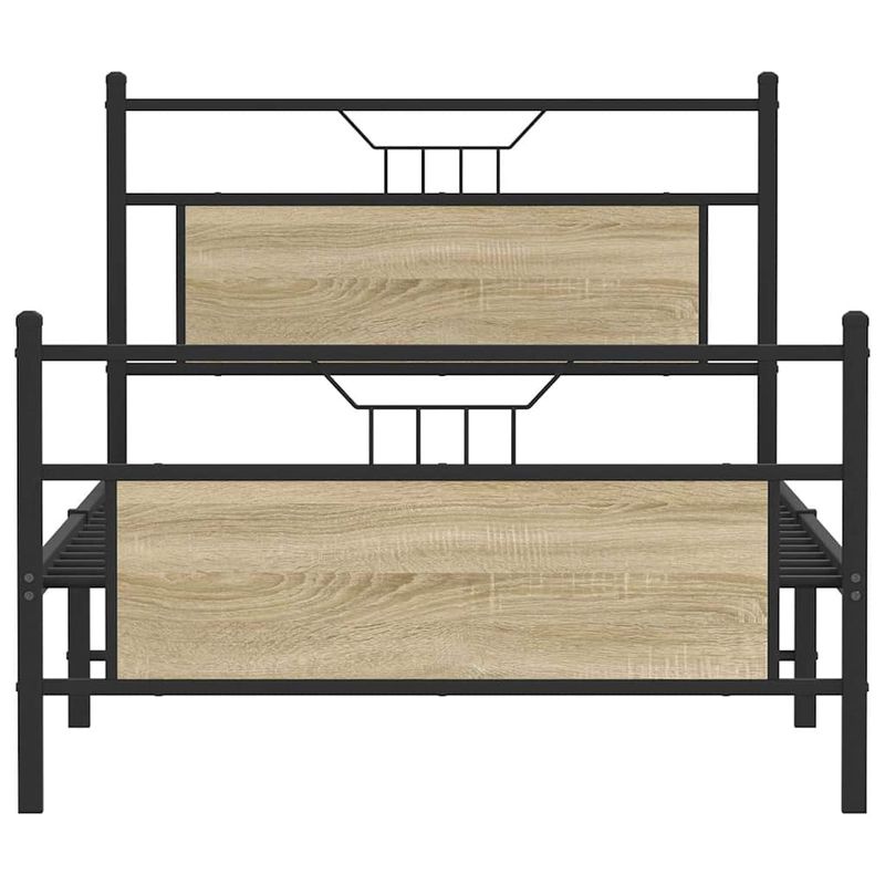 Casa si Gradina - Mobilier - Paturi si accesorii - Paturi - Cadru pat fara saltea stejar sonoma 100x200 cm lemn prelucrat - Infinity.ro