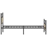 Casa si Gradina - Mobilier - Paturi si accesorii - Paturi - Cadru pat fara saltea stejar sonoma 100x200 cm lemn prelucrat - Infinity.ro